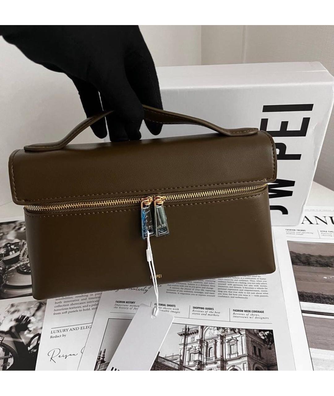 JW PEI Хаки сумка через плечо из искусственной кожи, фото 5