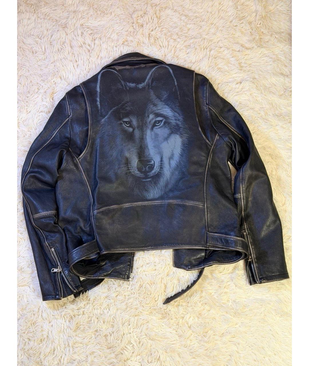 DIESEL Черная кожаная куртка, фото 2