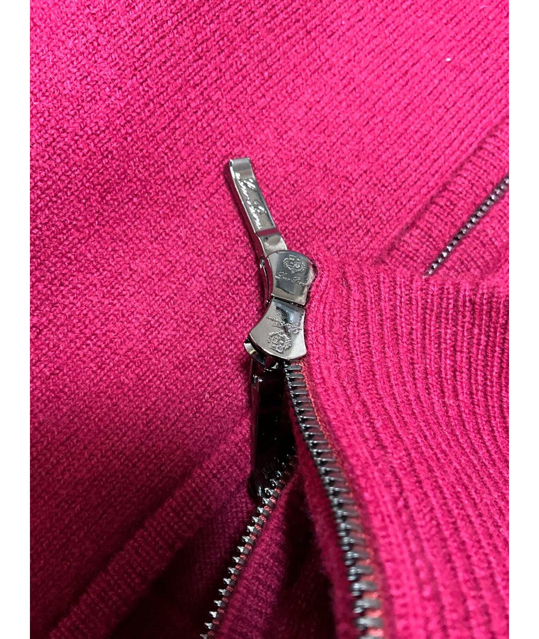 LORO PIANA Розовый шерстяной кардиган, фото 4