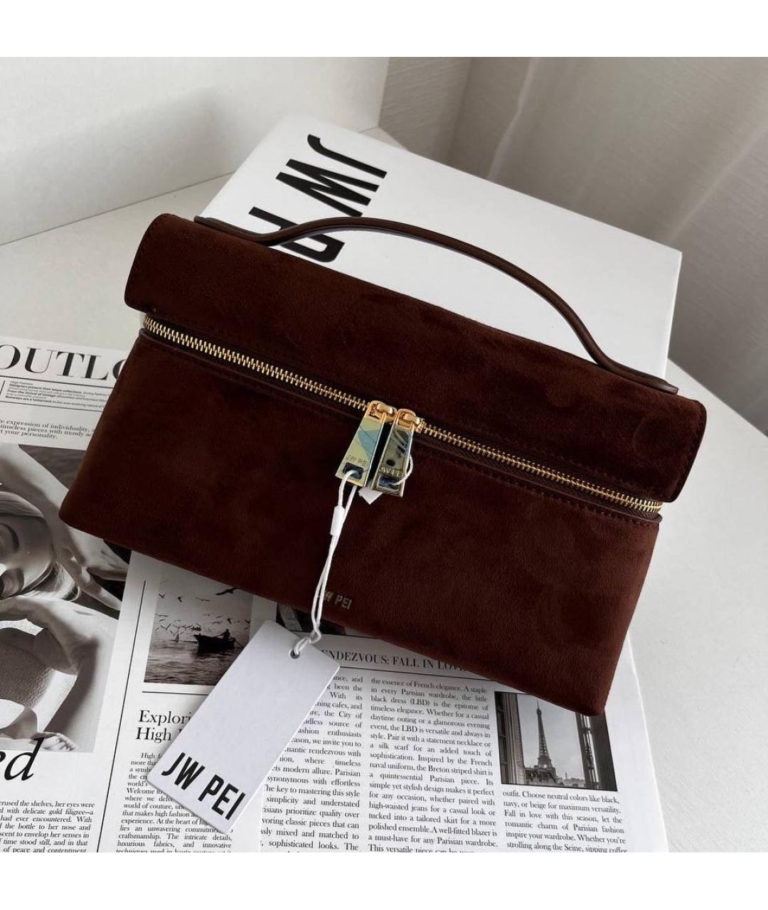 JW PEI Коричневая сумка через плечо из искусственной кожи, фото 2