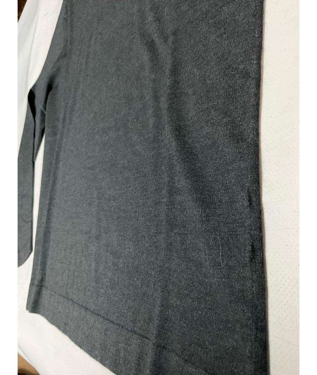 LORO PIANA Серый шерстяной джемпер / свитер, фото 3