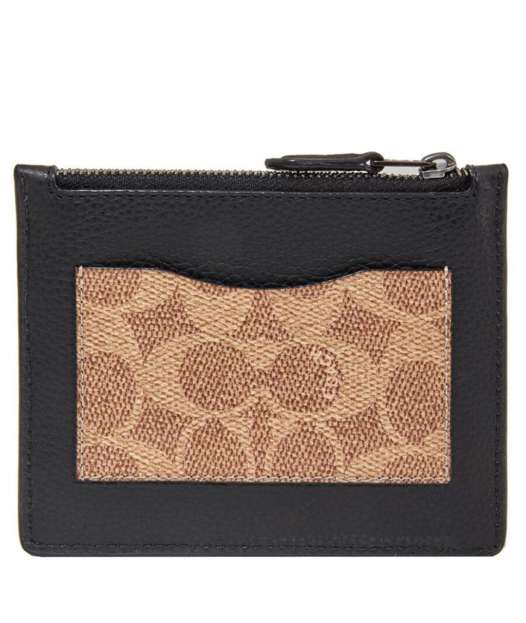 COACH Черный кожаный кардхолдер, фото 1