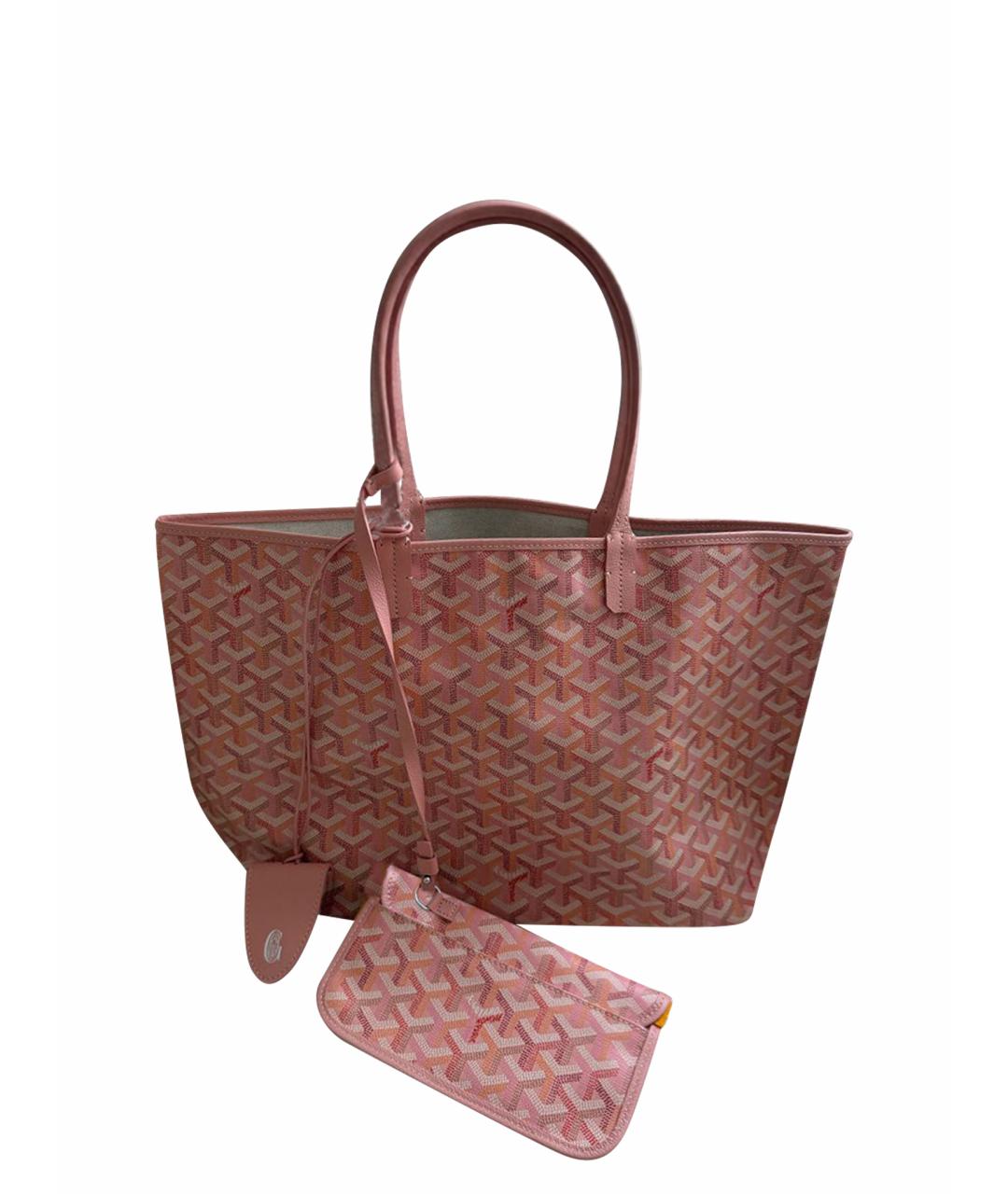 GOYARD Розовая сумка тоут, фото 1