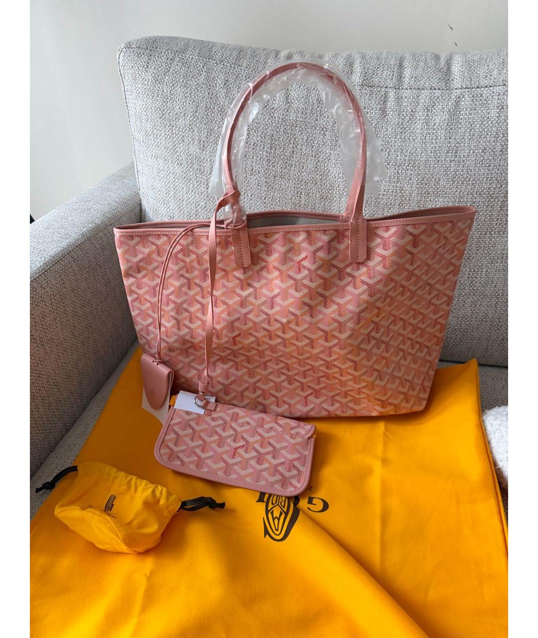 GOYARD Розовая сумка тоут, фото 2