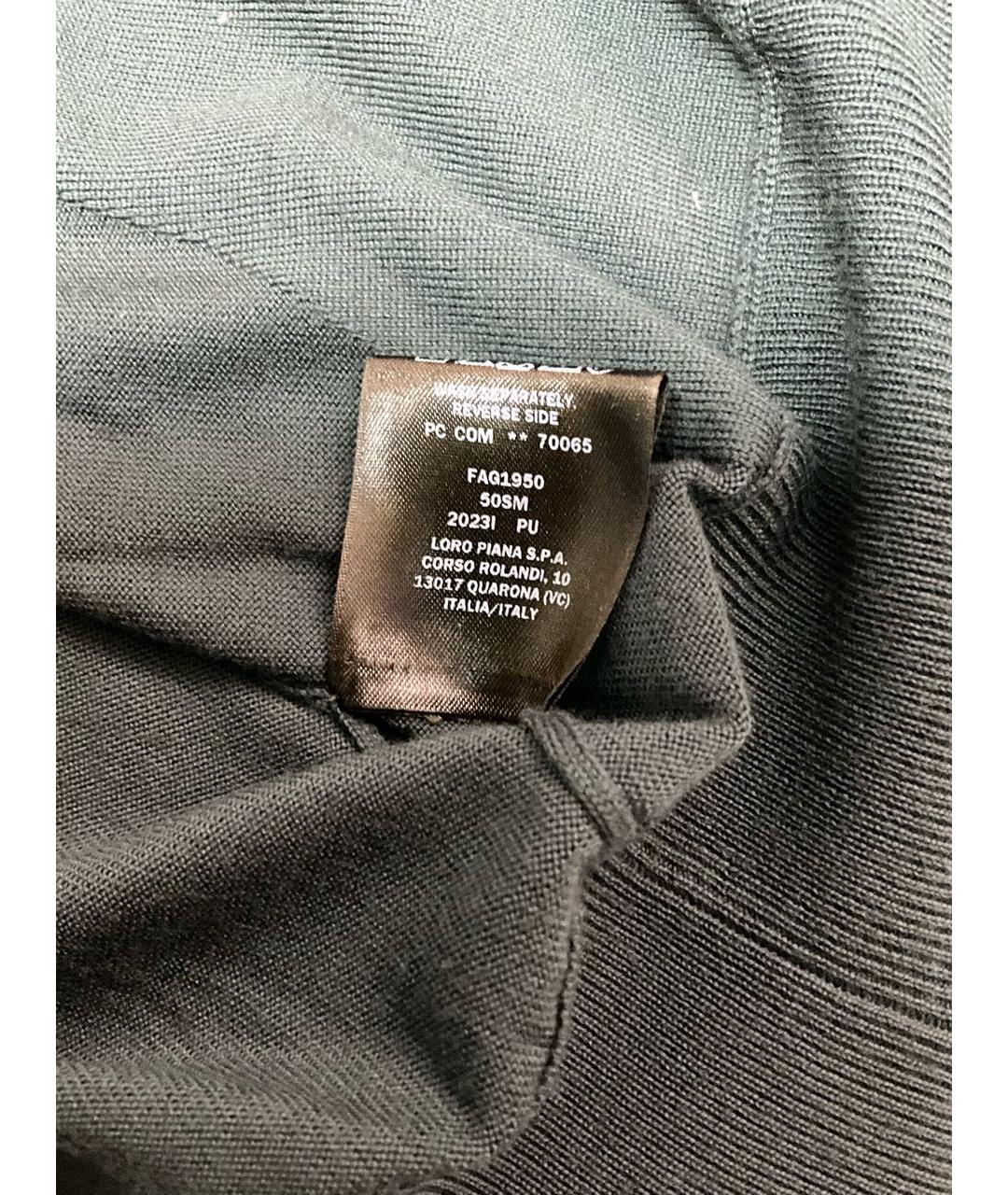 LORO PIANA Зеленый шерстяной кардиган, фото 6