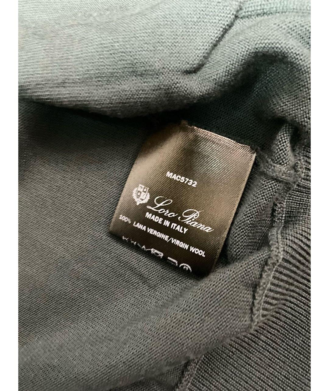 LORO PIANA Зеленый шерстяной кардиган, фото 5