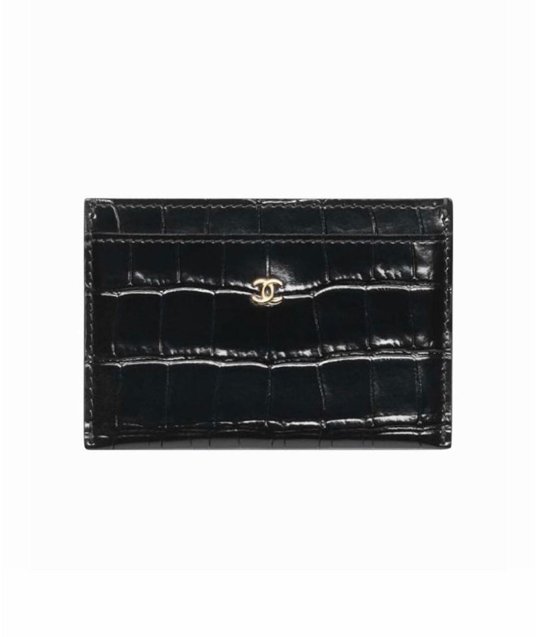 CHANEL Черный кожаный кардхолдер, фото 4