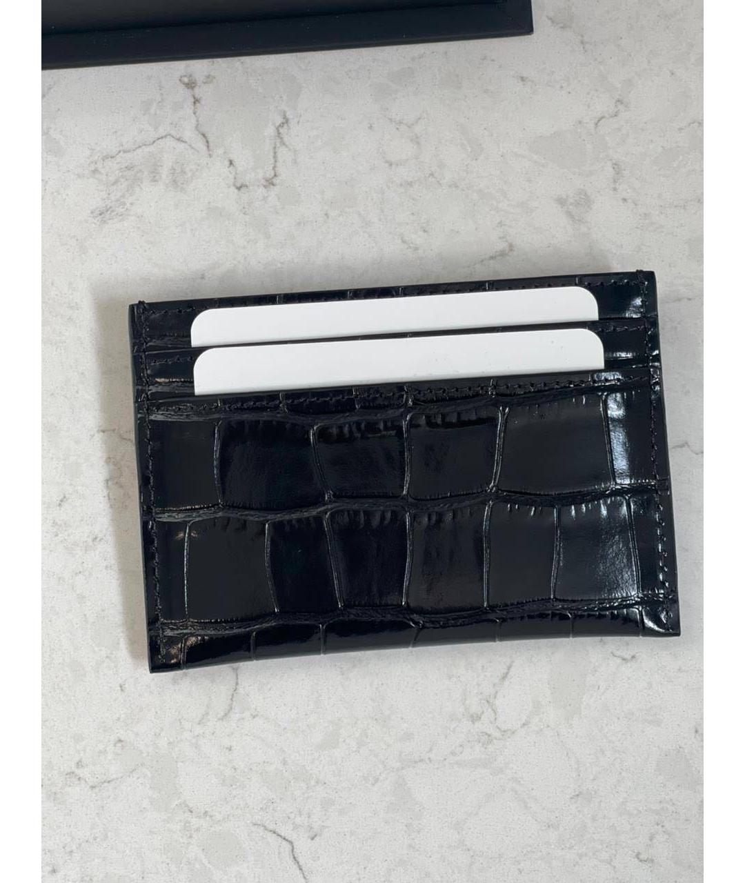 CHANEL Черный кожаный кардхолдер, фото 3