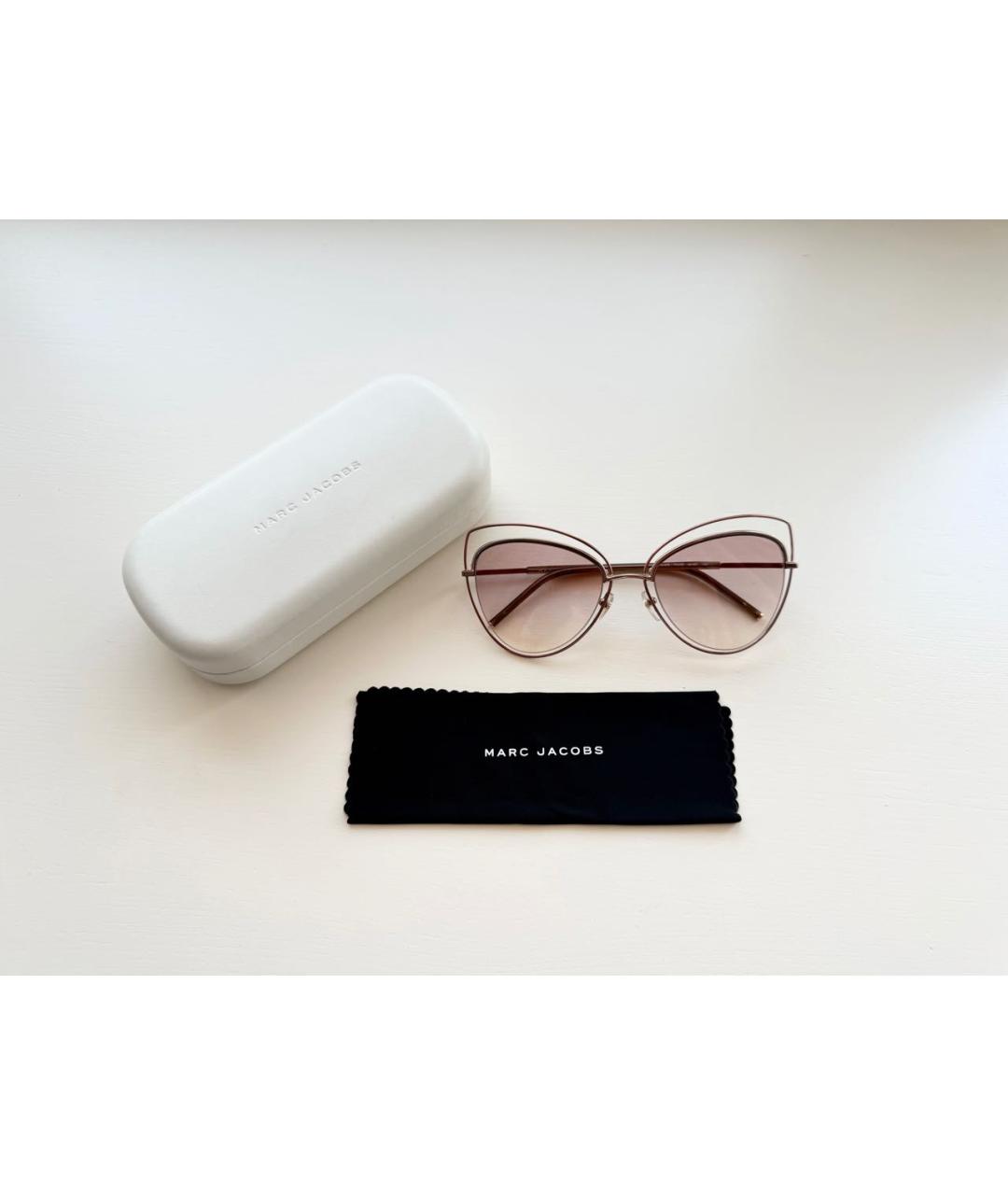 MARC JACOBS Розовые металлические солнцезащитные очки, фото 4