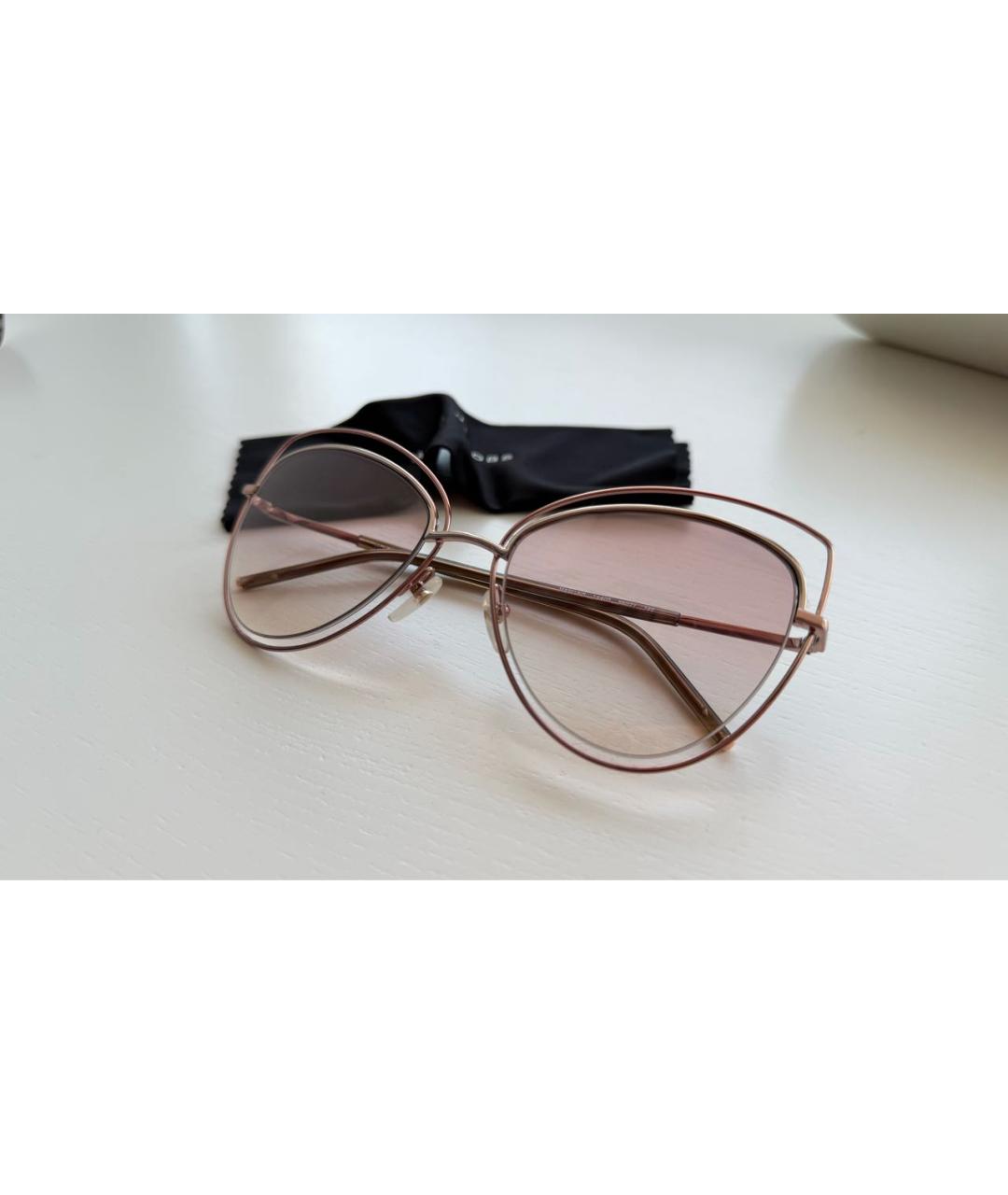 MARC JACOBS Розовые металлические солнцезащитные очки, фото 3