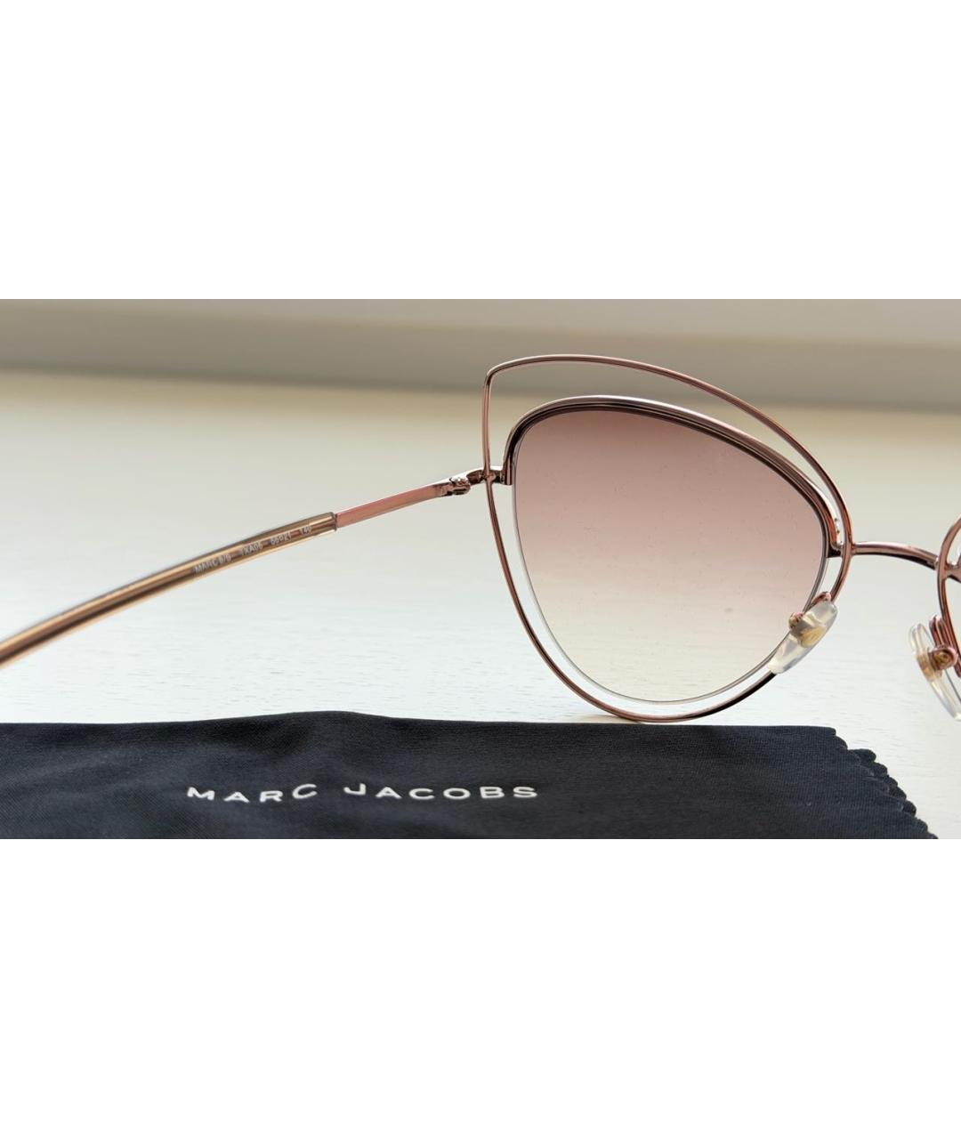 MARC JACOBS Розовые металлические солнцезащитные очки, фото 5