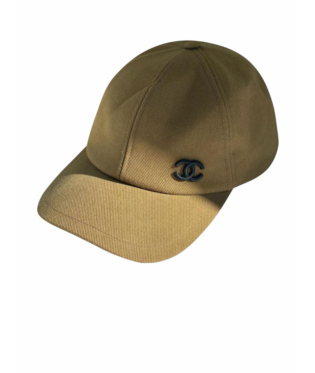 CHANEL Бежевая кепка, фото 1