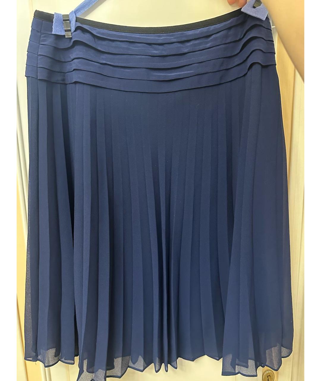 MAX&CO Темно-синяя юбка миди, фото 4