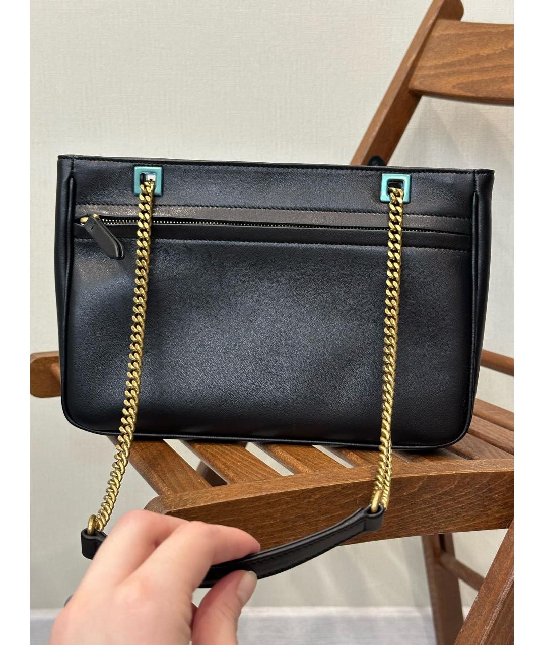 VALENTINO Коричневая кожаная сумка через плечо, фото 6