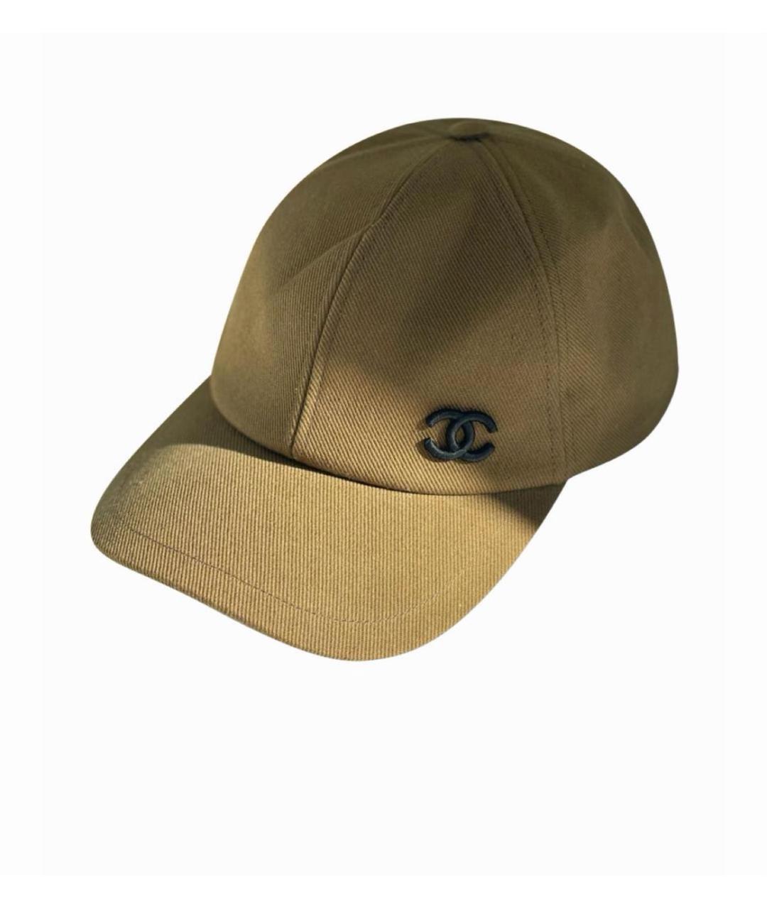 CHANEL Бежевая кепка/бейсболка, фото 3