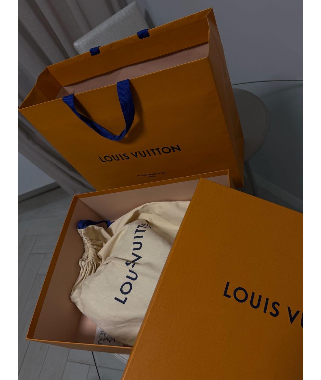 LOUIS VUITTON Черные кожаные ботинки, фото 5