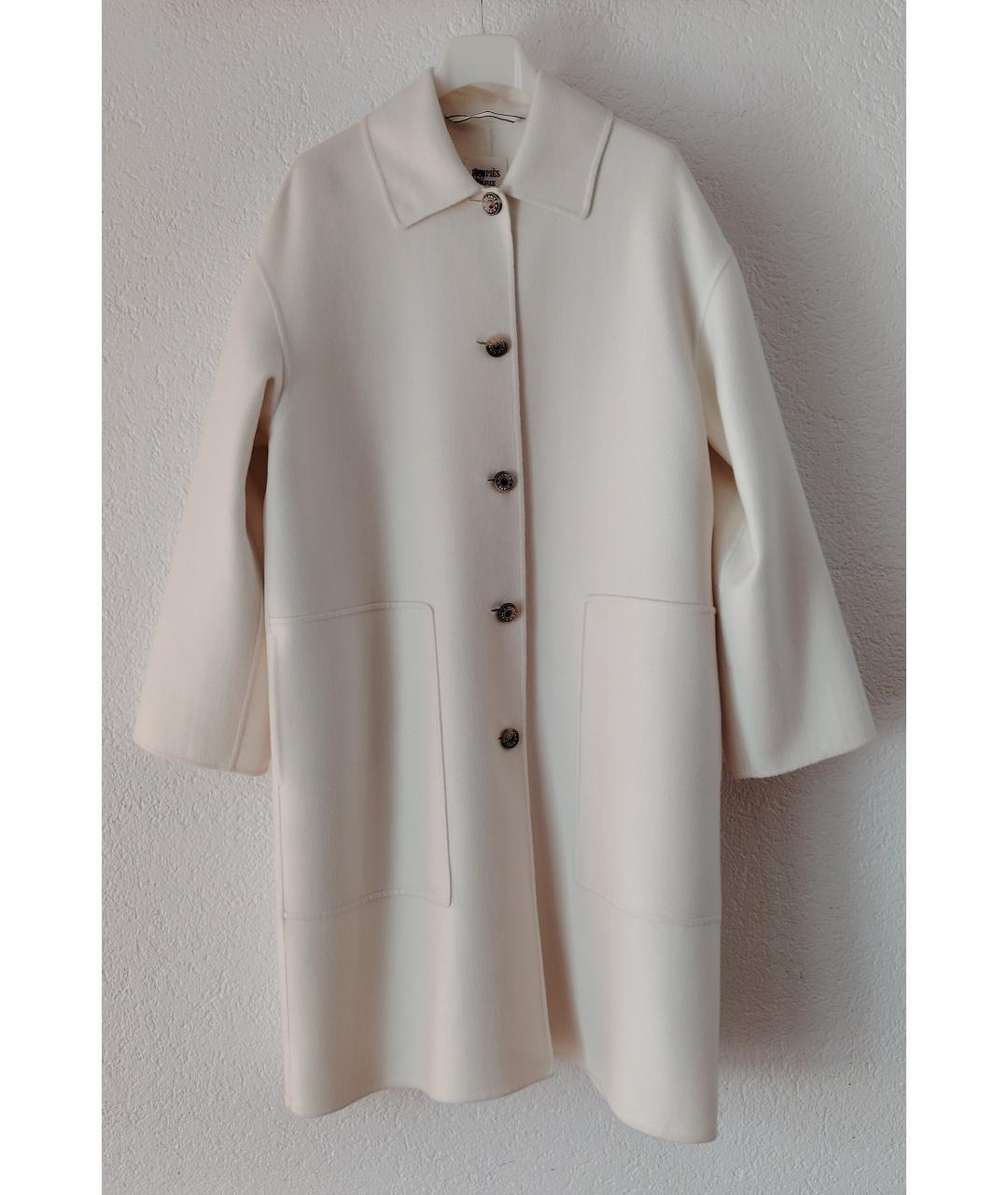 HERMES Белое кашемировое пальто, фото 10