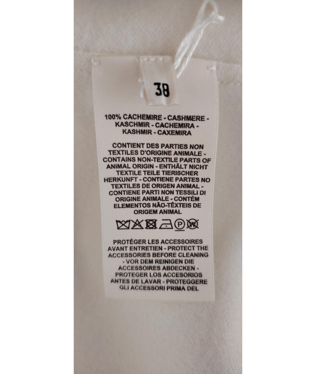 HERMES Белое кашемировое пальто, фото 5