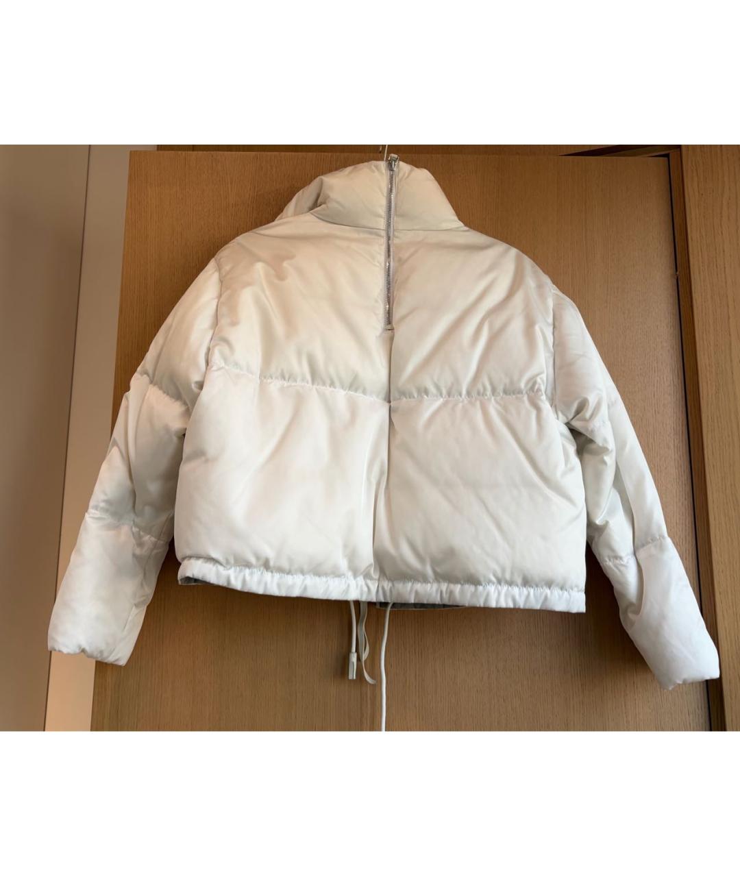PRADA Белый полиамидовый пуховик, фото 2