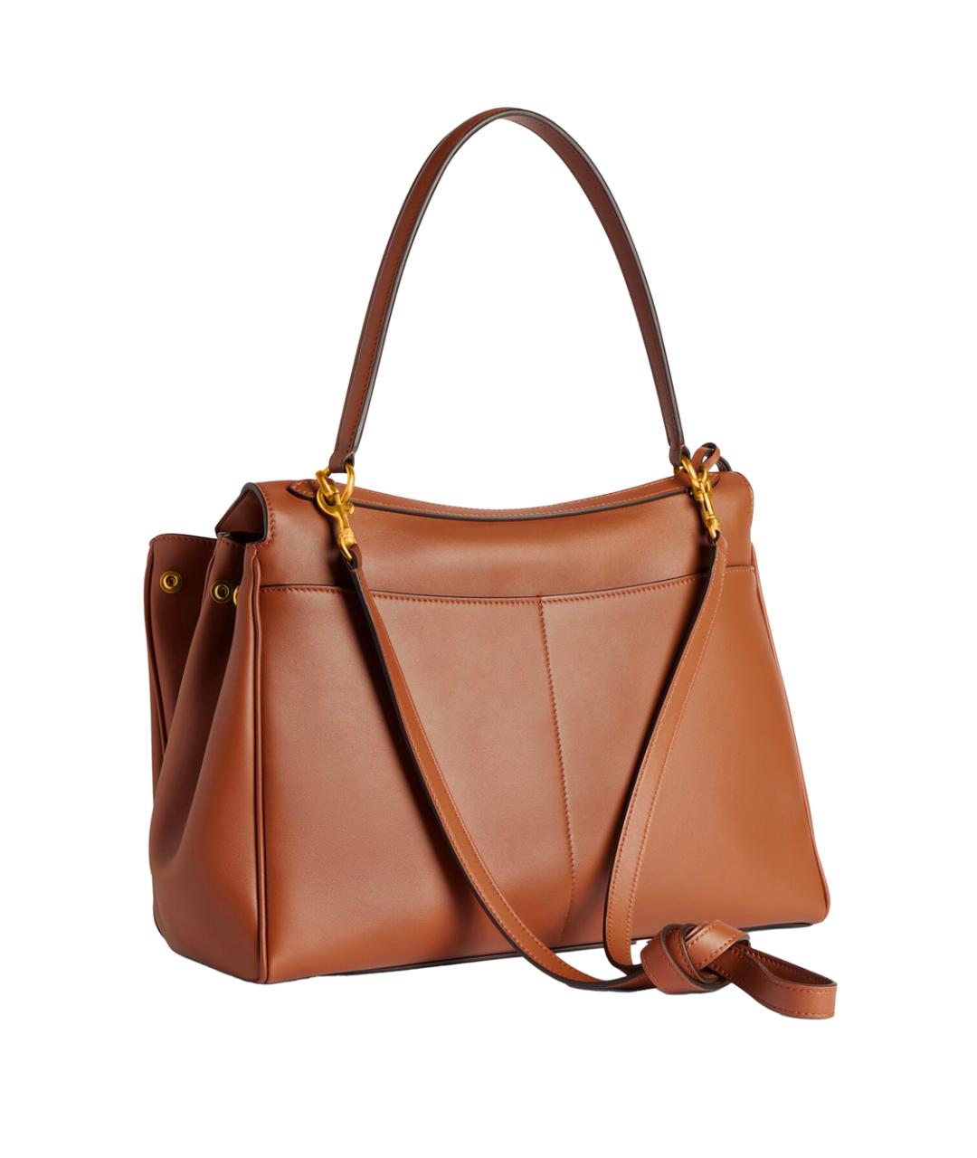 BALENCIAGA Коричневая кожаная сумка тоут, фото 2