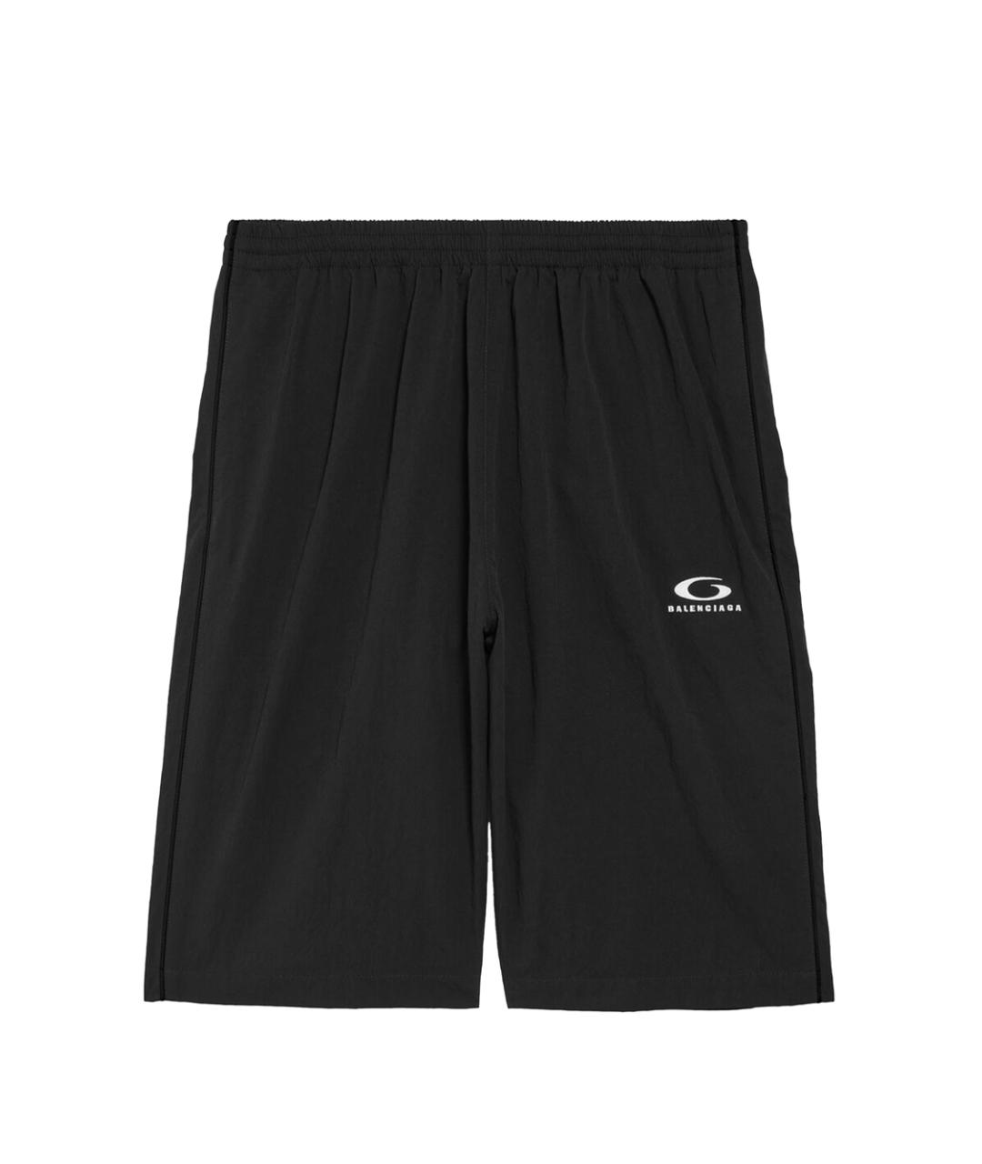 BALENCIAGA Черные полиамидовые шорты, фото 1