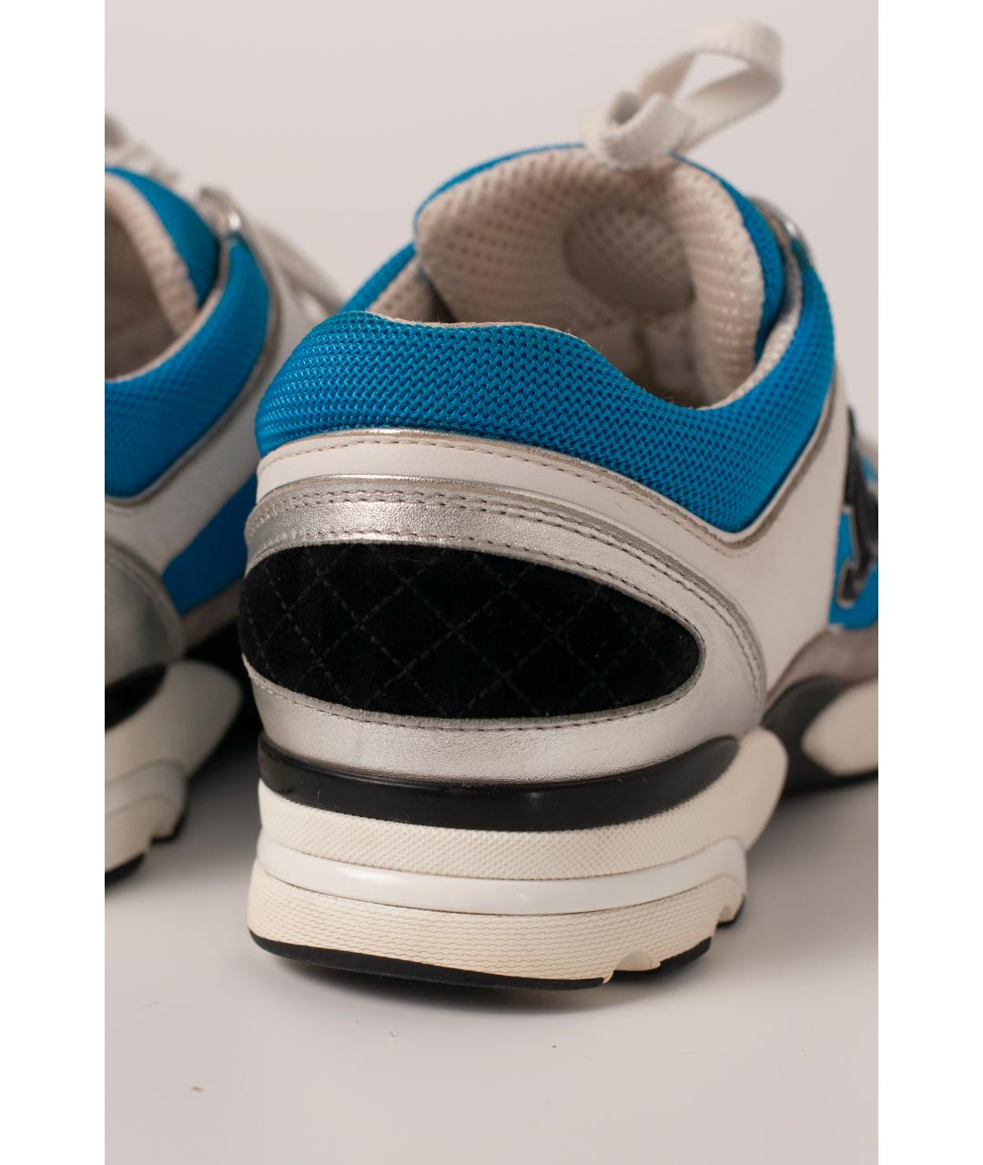 CHANEL Синие замшевые кроссовки, фото 4