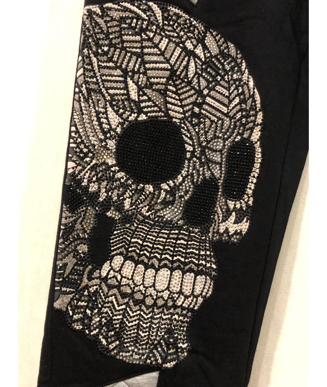 PHILIPP PLEIN Мульти хлопковые повседневные брюки, фото 3