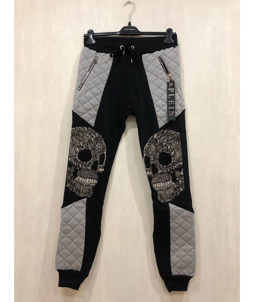 PHILIPP PLEIN Мульти хлопковые повседневные брюки, фото 9