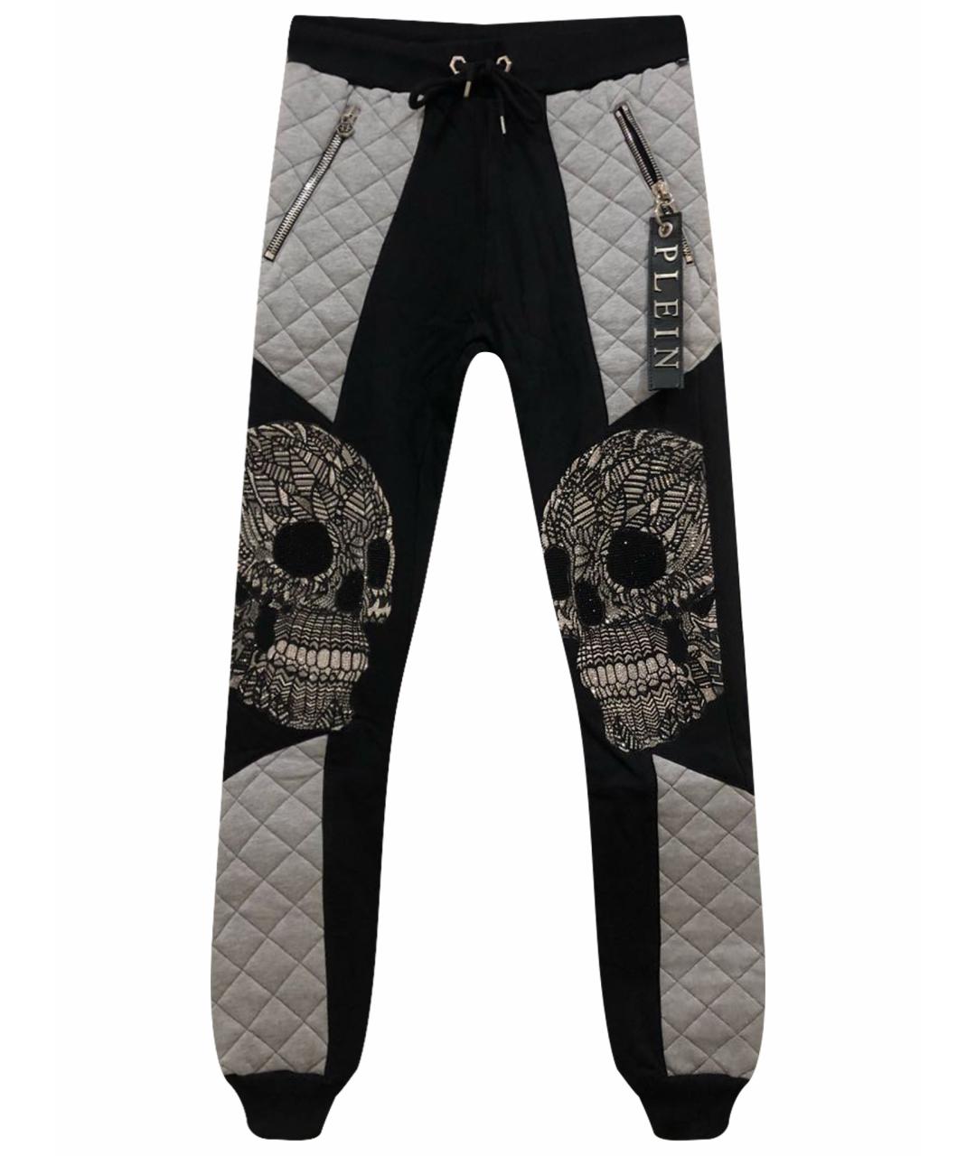 PHILIPP PLEIN Мульти хлопковые повседневные брюки, фото 1