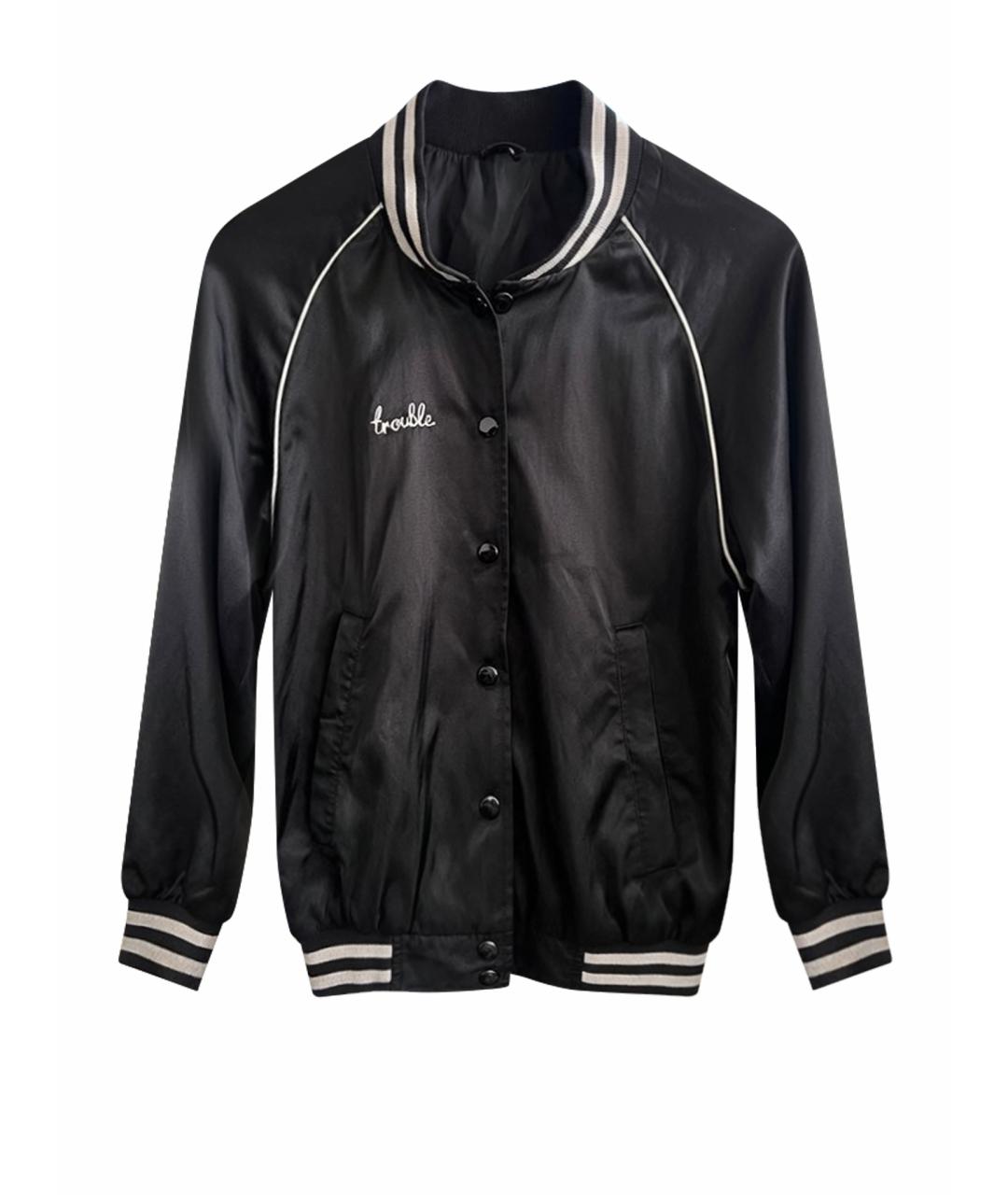 R13 Черный атласный жакет/пиджак, фото 1