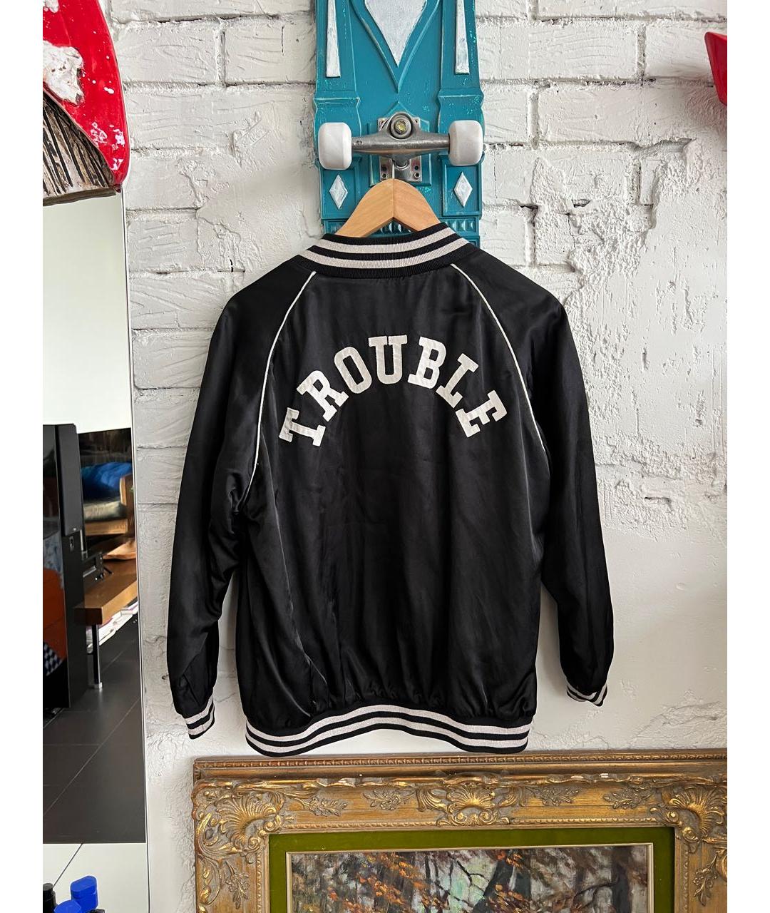 R13 Черный атласный жакет/пиджак, фото 2