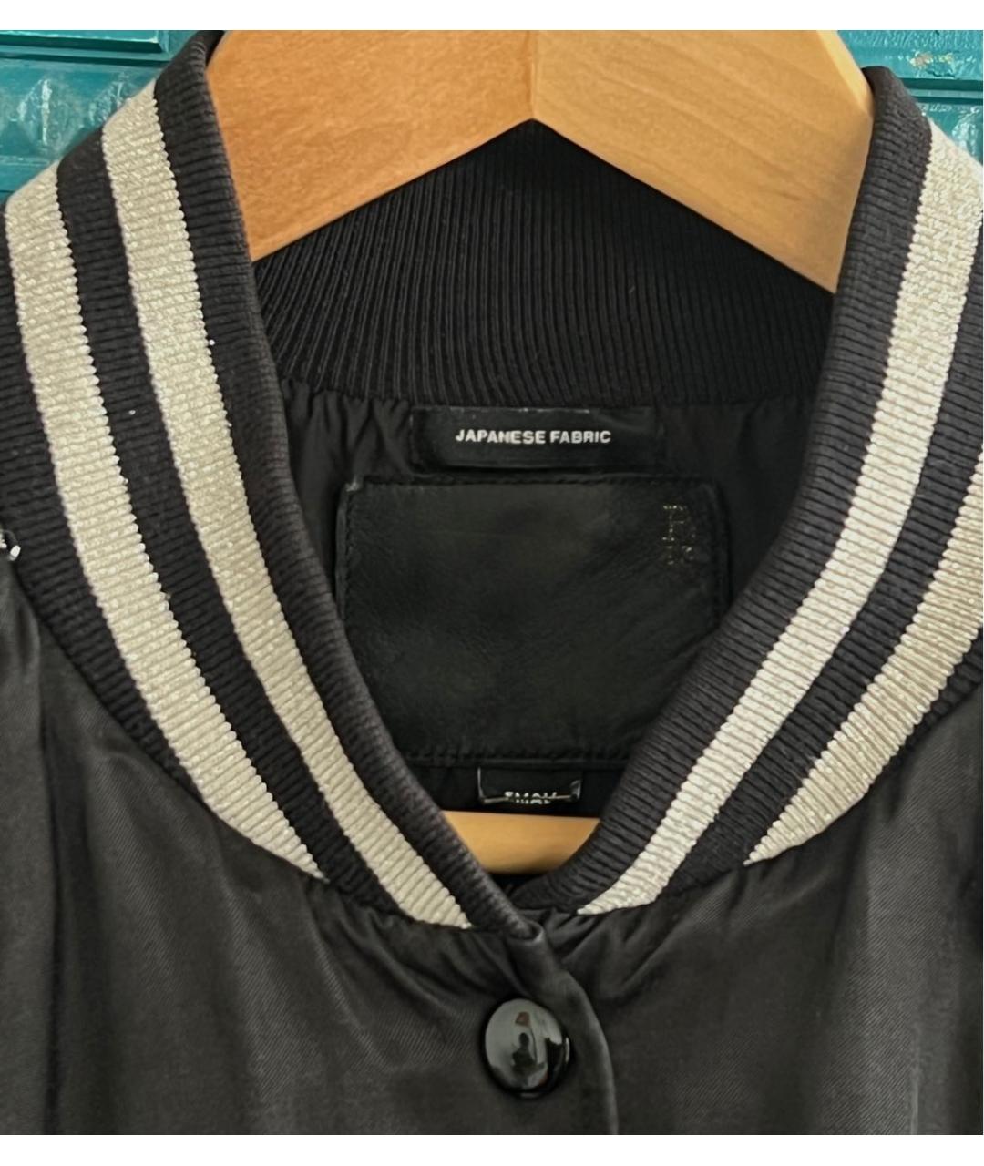 R13 Черный атласный жакет/пиджак, фото 3