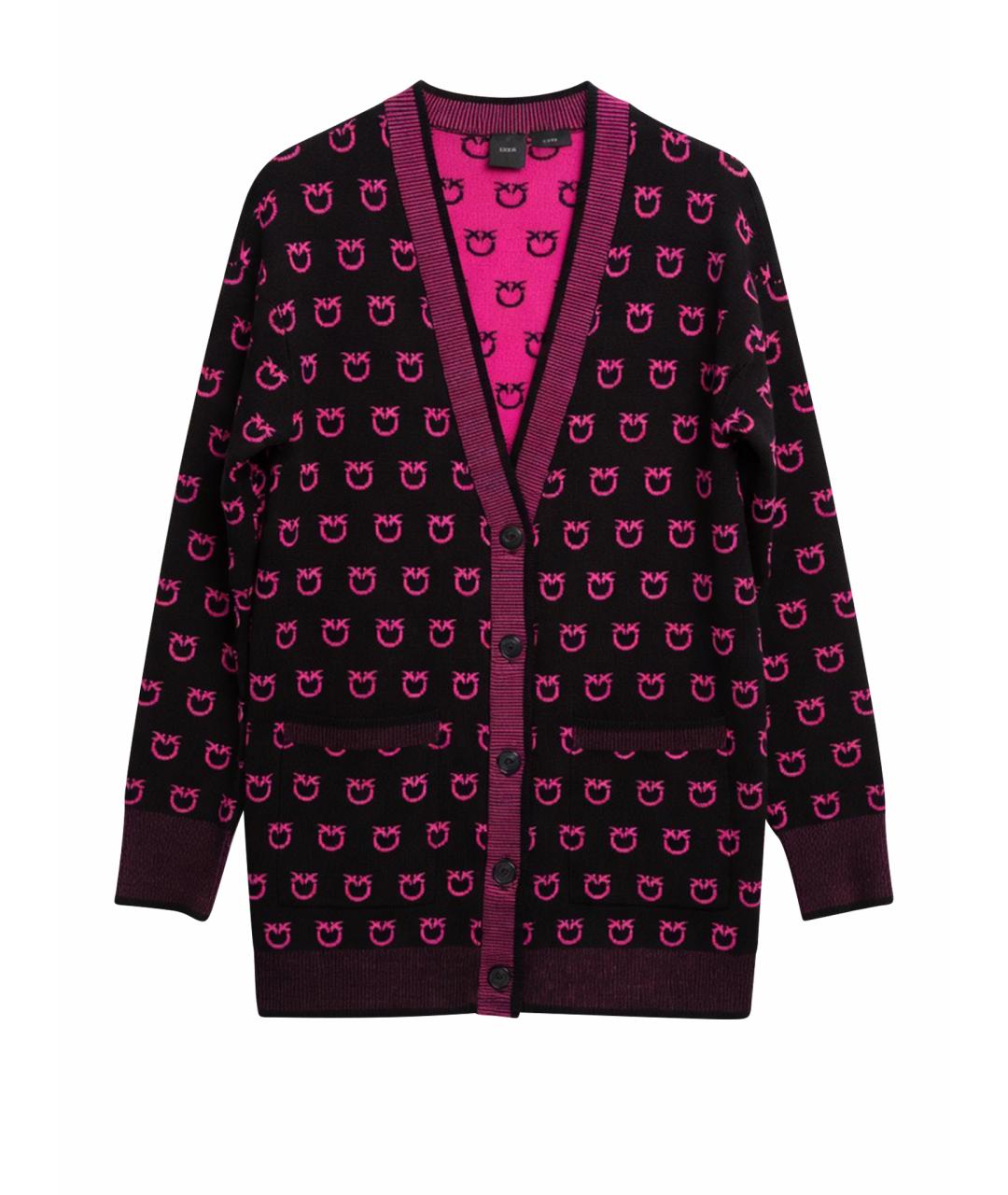 PINKO Черный вискозный кардиган, фото 1