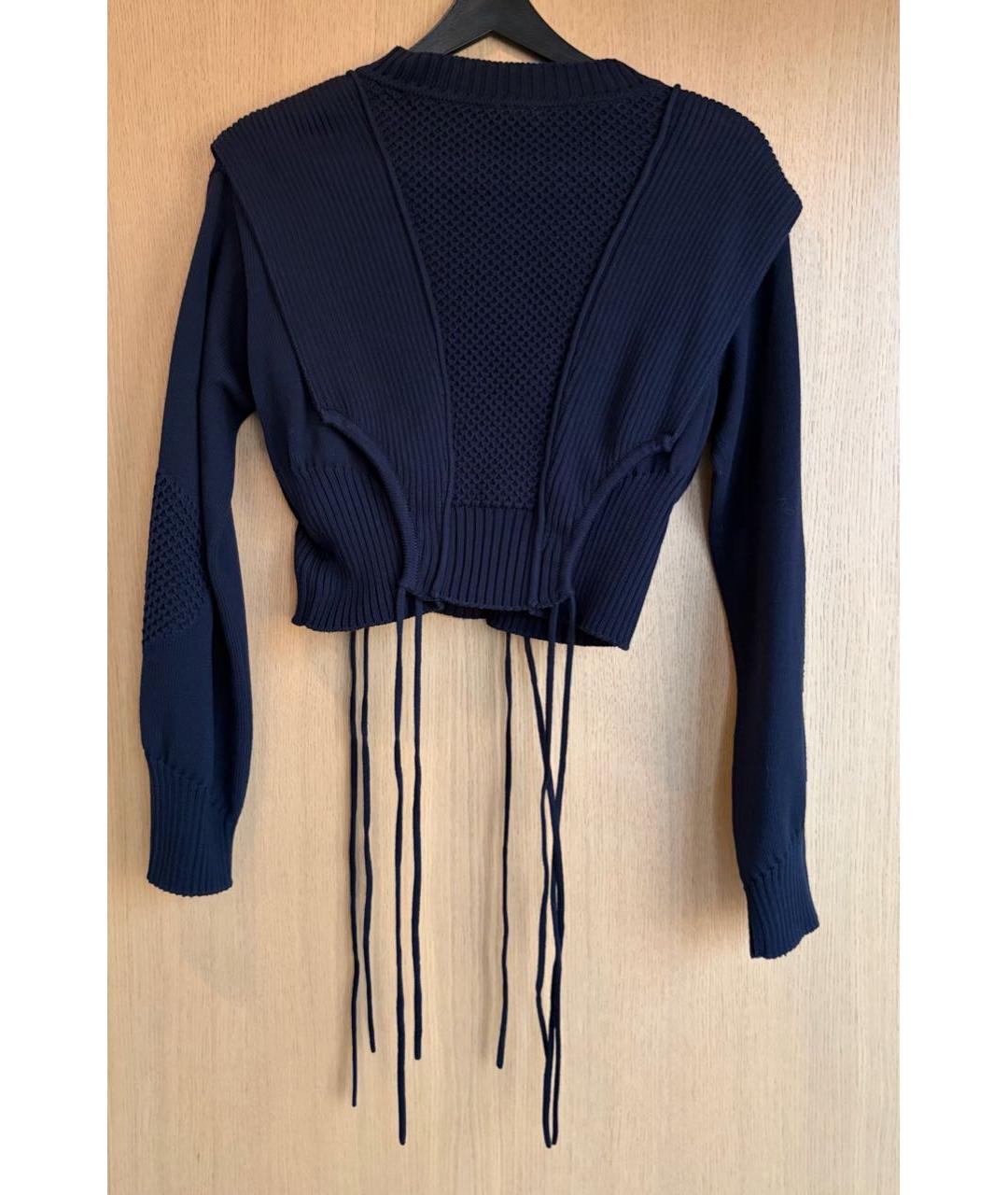 FENDI Темно-синий хлопковый джемпер / свитер, фото 2