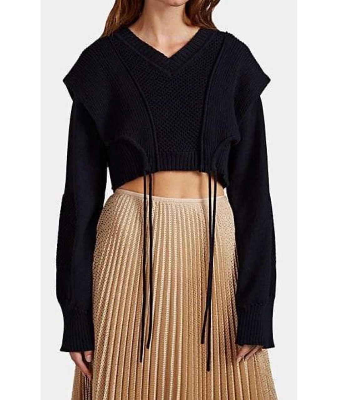 FENDI Темно-синий хлопковый джемпер / свитер, фото 7