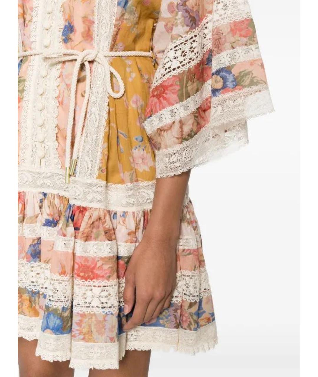 ZIMMERMANN Мульти хлопковое повседневное платье, фото 4