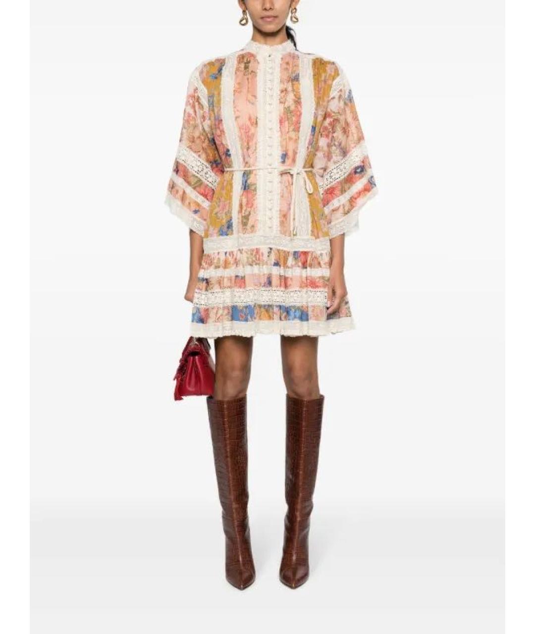 ZIMMERMANN Мульти хлопковое повседневное платье, фото 3
