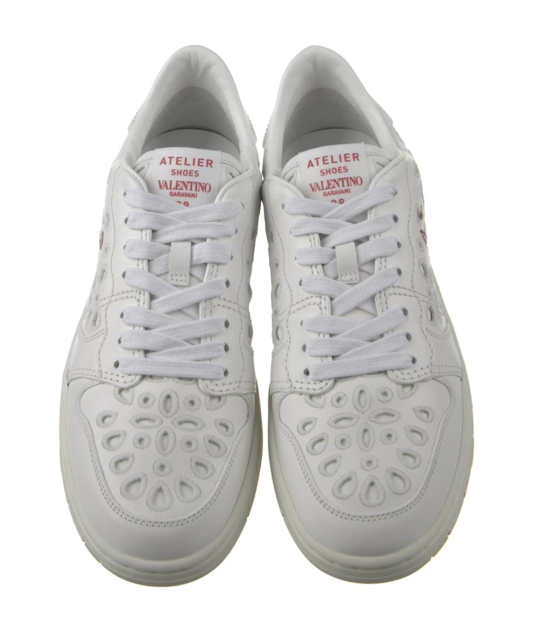VALENTINO Белые кожаные кеды, фото 4