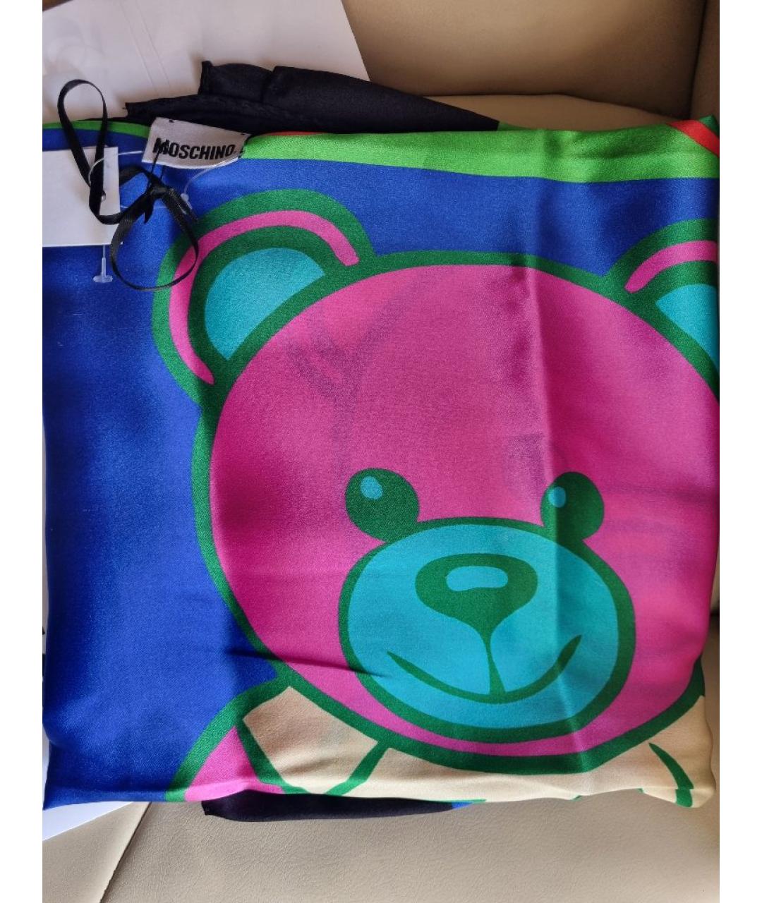 MOSCHINO Мульти шелковый платок, фото 2