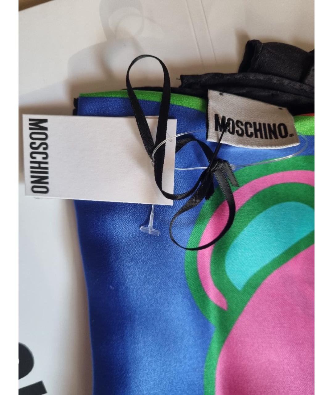 MOSCHINO Мульти шелковый платок, фото 3
