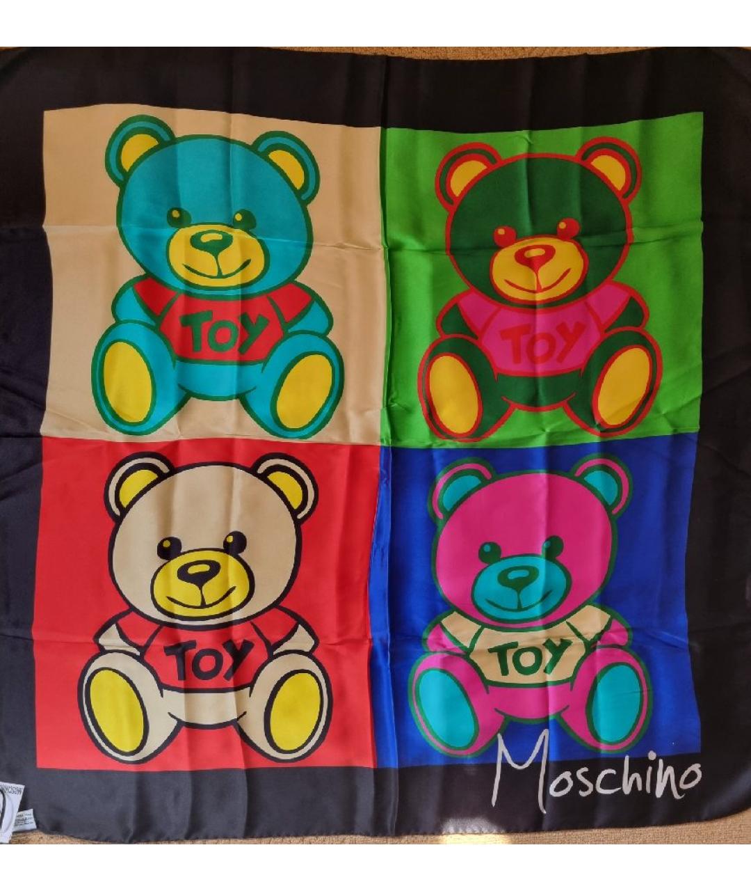 MOSCHINO Мульти шелковый платок, фото 7