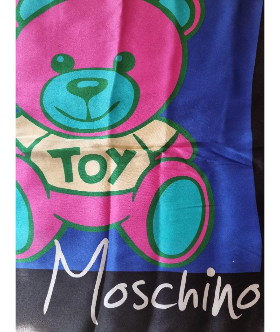 MOSCHINO Мульти шелковый платок, фото 6