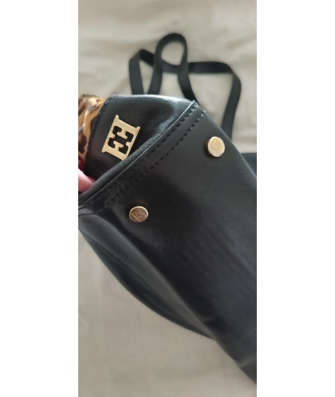 ESCADA Черная кожаная сумка через плечо, фото 8