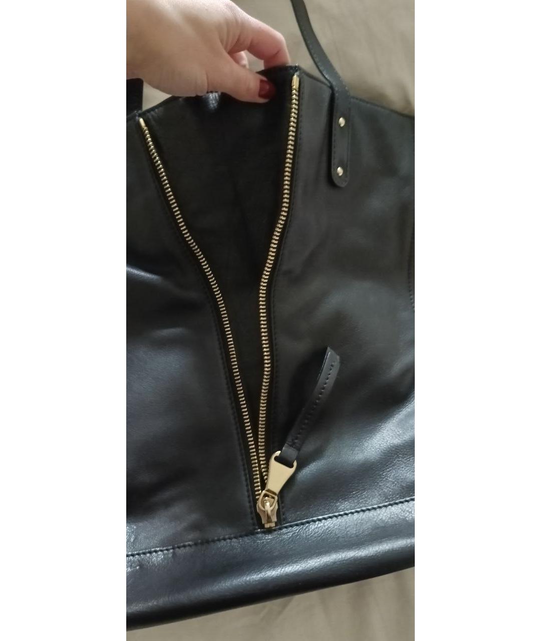 ESCADA Черная кожаная сумка через плечо, фото 6