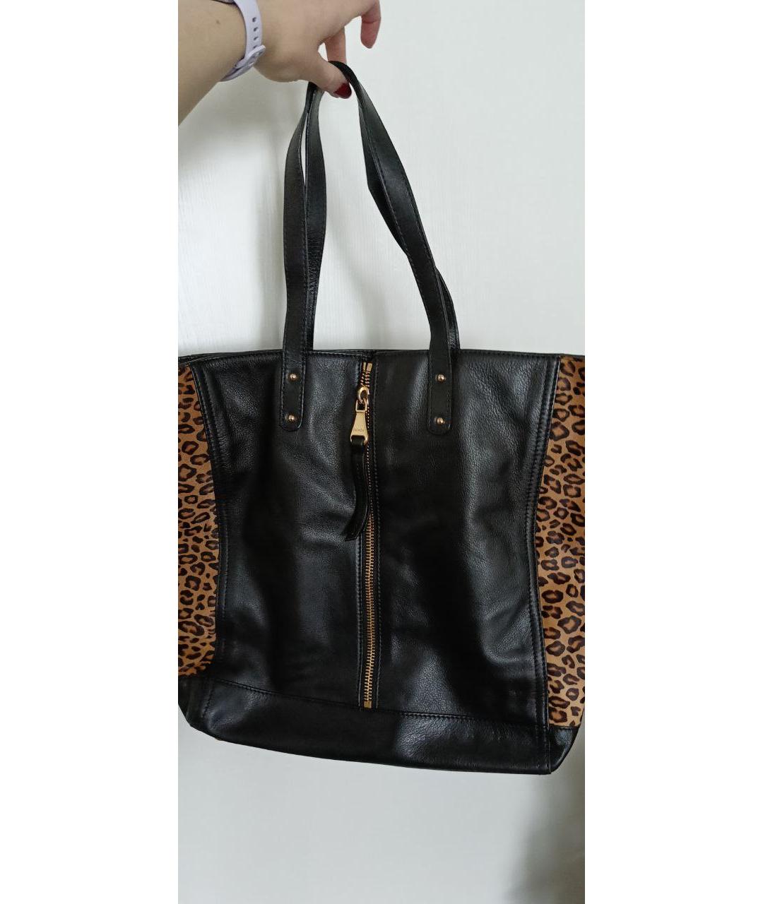 ESCADA Черная кожаная сумка через плечо, фото 2