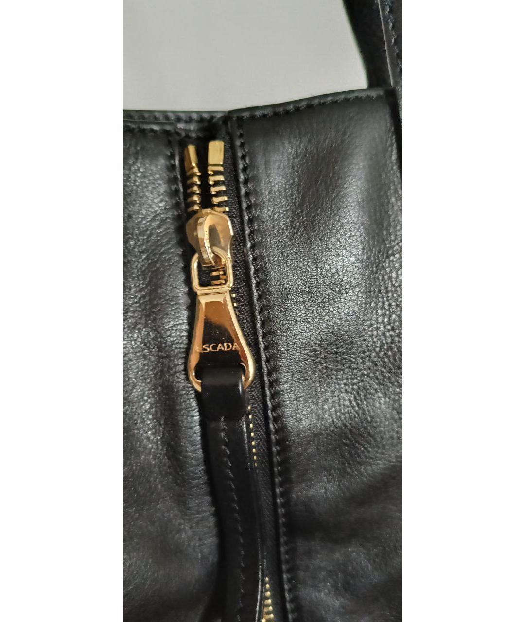 ESCADA Черная кожаная сумка через плечо, фото 7