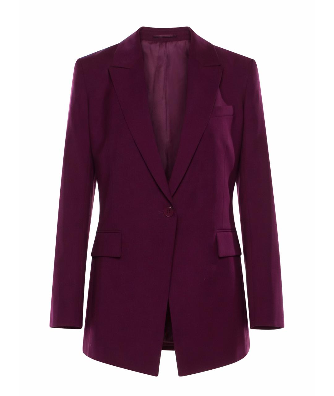 THEORY Бордовый шерстяной жакет/пиджак, фото 1