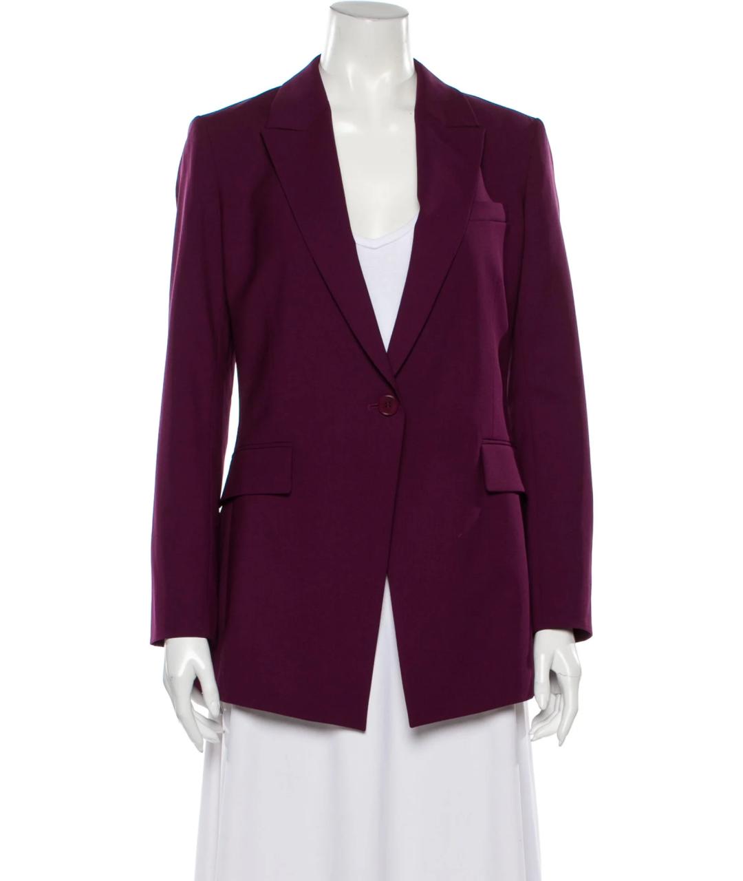 THEORY Бордовый шерстяной жакет/пиджак, фото 4