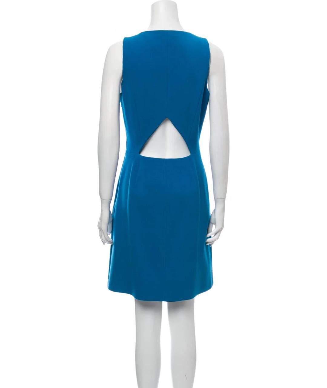 THEORY Синее шерстяное повседневное платье, фото 2