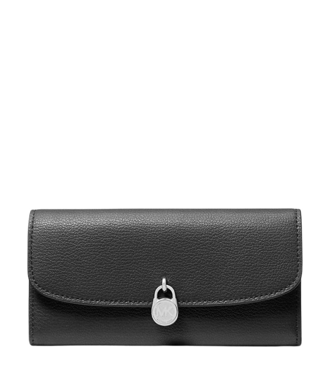 MICHAEL KORS Черный кожаный кошелек, фото 1